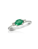 Princess - Emerald and Diamond 18K Gold Ring