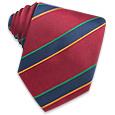 Forzieri Regimental Bands Woven Silk Tie