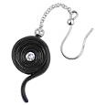 Forzieri Resin and Sterling Silver Liquorice Mono-Earring