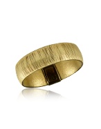 Ridged 14K Gold Band Ring