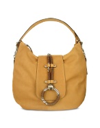 Forzieri Ring - Camel Stone Washed Leather Tote Bag