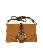 Forzieri Ring - Tobacco Stone Washed Leather Flap Shoulder Bag