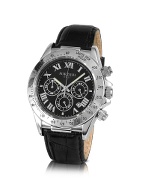 Forzieri Rivoli - Mens Stainless Steel and Leather