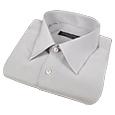 Forzieri Silver Gray Pure Silk Dress Shirt