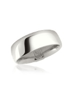 Smooth 14K White Gold Band Ring