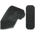 Forzieri Solid Black Pure Silk Tie