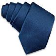 Forzieri Solid Blue Twill Silk Narrow Tie