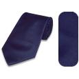 Forzieri Solid Dark Blue Extra-Long Tie