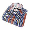 Forzieri Variegated-stripe Button Down Cotton Dress Shirt