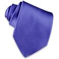 Violet Solid Smooth Extra-Long Pure Silk Tie