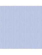 Forzieri White and Blue Striped 2 Ply Twill Cotton