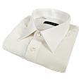 White Pure Silk Dress Shirt