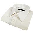 Forzieri White Pure Silk Dress Shirt