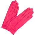 Women` Hot Pink Unlined Italian Leather Gloves
