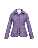 Forzieri Women` Metallic Purple Puffer Jacket