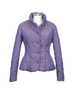 Forzieri Women` Metallic Purple Quilted Jacket