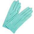 Forzieri Women` Sky Blue Unlined Italian Leather Gloves
