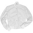 Forzieri Women` White Italian Genuine Leather Two-pocket Jacket
