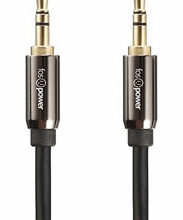 3.5mm Stereo Jack to Jack Audio Cable - 24K Gold Plated - High Quality - Male to Male Stereo Aux Cable for Apple iPhone, iPod, iPad, Samsung, LG, HTC, Motorola, Sony Android Smartphones &