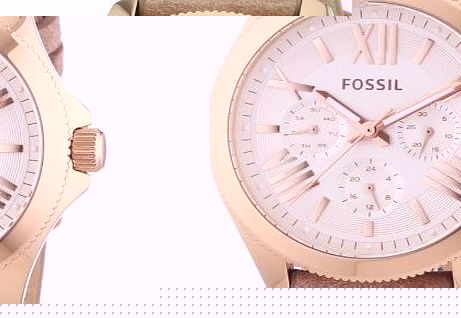 AM4532 Ladies Cecile Chronograph Sand Leather Strap Watch