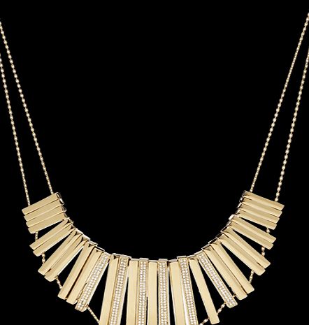 Fossil Gold Coloured Statement Necklace JA6619710