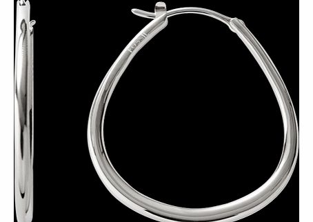 Fossil Iconic Steel Hoop Earrings JF00107040