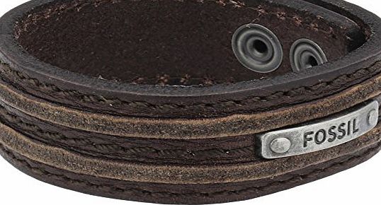 Fossil Jewelry JA5744716 Leather 23.0 centimetres Brass Bracelet