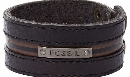 Fossil Jewelry JA5747716 Leather 23.0 centimetres Brass Bracelet