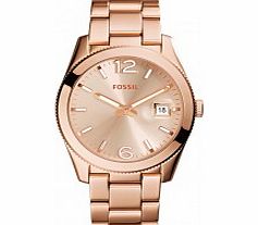 Fossil Ladies Perfect Boyfriend Rose Gold Watch