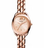 Fossil Ladies Scluptor Rose Gold Watch