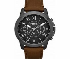 Fossil Mens Grant Chronograph Brown Watch