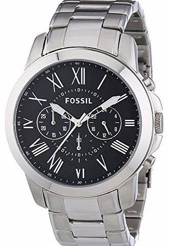 Fossil Mens Quartz Watch Grant FS4736 with Metal Strap