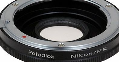 Fotodiox 10PKNKG Lens Mount Adapter - Nikon Lens to Pentax K Mount Camera for Pentax