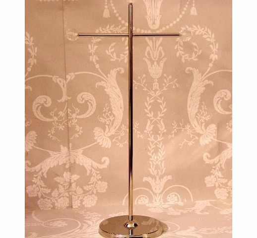 Contemporary Modern Chrome and Crystal Style Jewellery Stand holder Tree