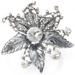 Fox Jewellery LARGE CRYSTAL FLOWER
