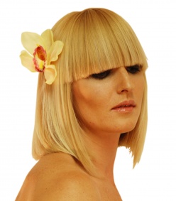 Fox Jewellery ROSIE FOX PALE YELLOW ORCHID HAIR BAND