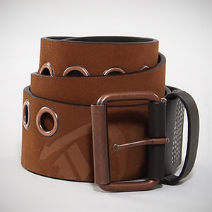 Fox Leadhead Leather belt - Brown