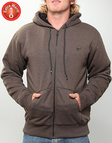 Fox Mr Clean Sasquatch Fur lined zip hoody -