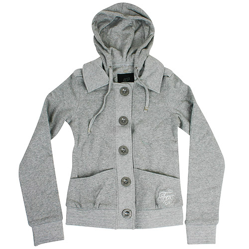 Fox Racing Ladies Fox Racing Blinged Out Hoody 040 Heather Grey