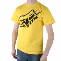 Fox Racing Mens Fox Racing Illusion Tee Yellow