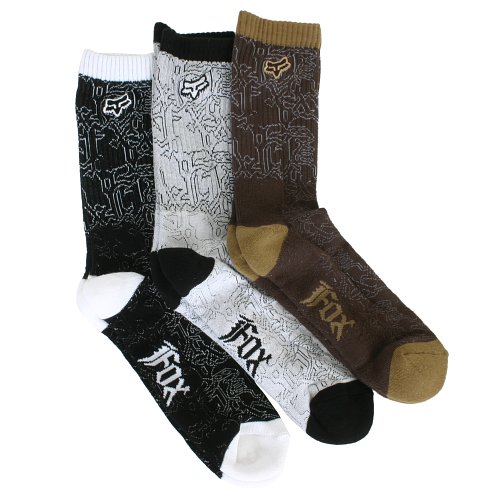 Fox Racing Mens Fox Racing Memo 3 Pack Sox Multi