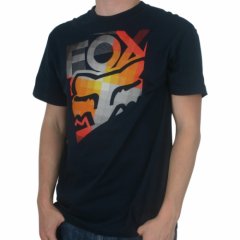 Fox Racing Mens Fox Racing Spliced Tee Navy