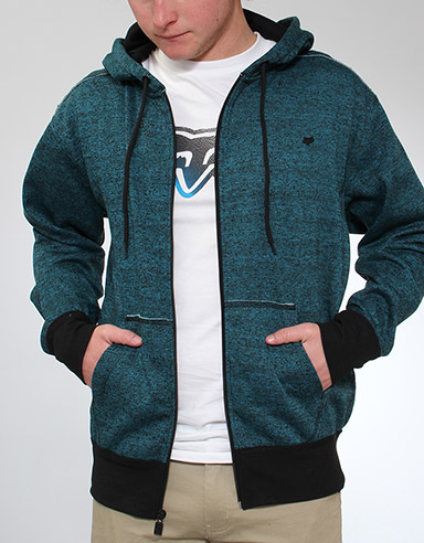 Fox Represent Zip hoody - Turquoise