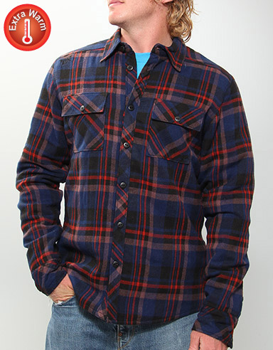 Fox Stylo Quilt lined flannel shirt