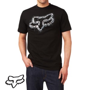 Fox T-Shirts - Fox Mirrored Head T-Shirt - Black