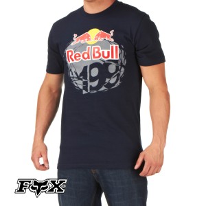 Fox T-Shirts - Fox Red Bull Mens T-Shirt - Navy