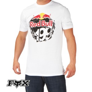 Fox T-Shirts - Fox Red Bull Mens T-Shirt - White