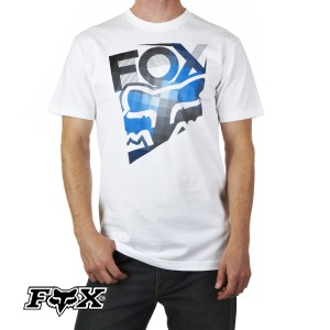 Fox T-Shirts - Fox Spliced T-Shirt - White