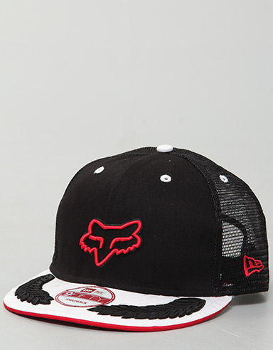 Fox Unlimited New Era snapback trucker cap - Black