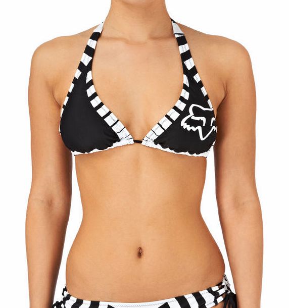 Fox Womens Fox Anthem Slide Halter Bikini Top - Black